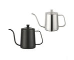 600ml Pour Over Kettle Coffee Maker Stainless Steel Gooseneck Drip Tea Pot Jug-Black 600ML