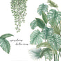 Plant Wall Sticker Back Bamboo Garden Wallpaper Small Fresh Door Decoration Sticker Wall Stickers