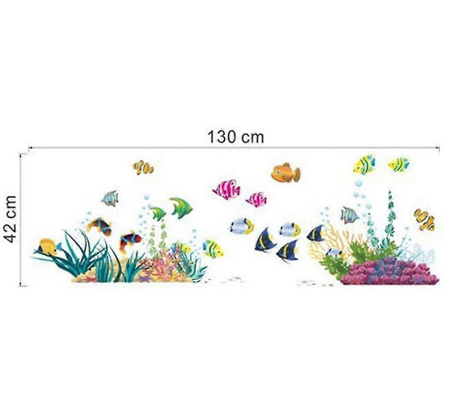 Colorful Wall Stickers I Murals: 130 X 42cm I Wall Tattoo Bathroom Tile Sticker