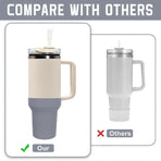 Silicone Boot for Stanley 40 oz Tumbler with Handle - Water Bottle Bottom Cover Fits Stanley Cup Accessories