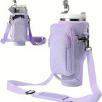 Water Bottle Holder For Stanley 40oz Tumbler With Sling, Adjustable Shoulder Strap Straw Cover For Stanley Cup Accessories