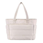 Lightweight Puffy Tote Bag for Women with Compartments Shoulder Bag