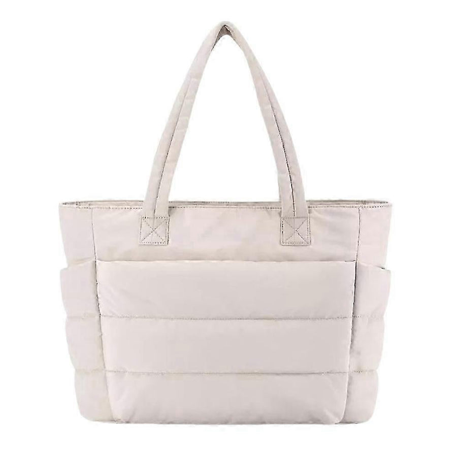 Lightweight Puffy Tote Bag for Women with Compartments Shoulder Bag