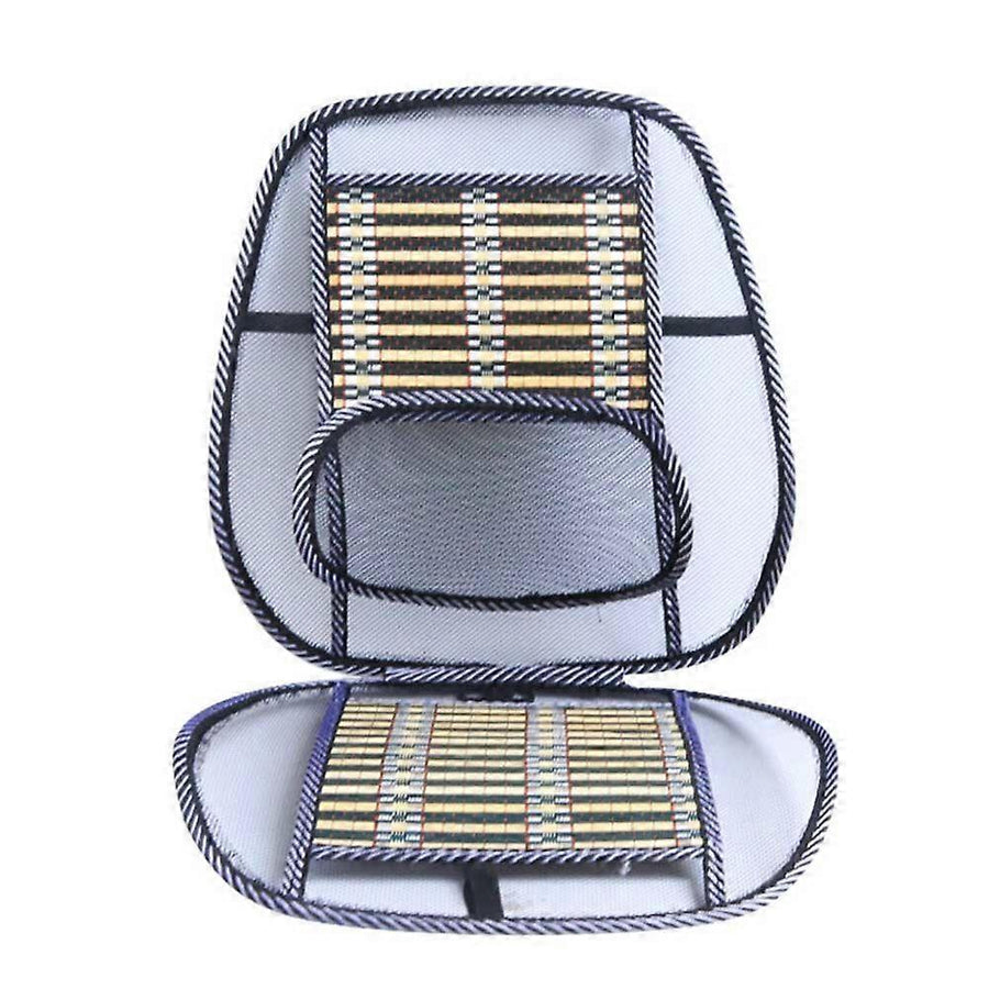 Cooling Massage Car Cushion - Breathable Summer Back & Waist Support Pad