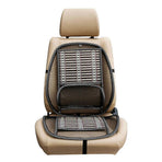 Cooling Massage Car Cushion - Breathable Summer Back & Waist Support Pad