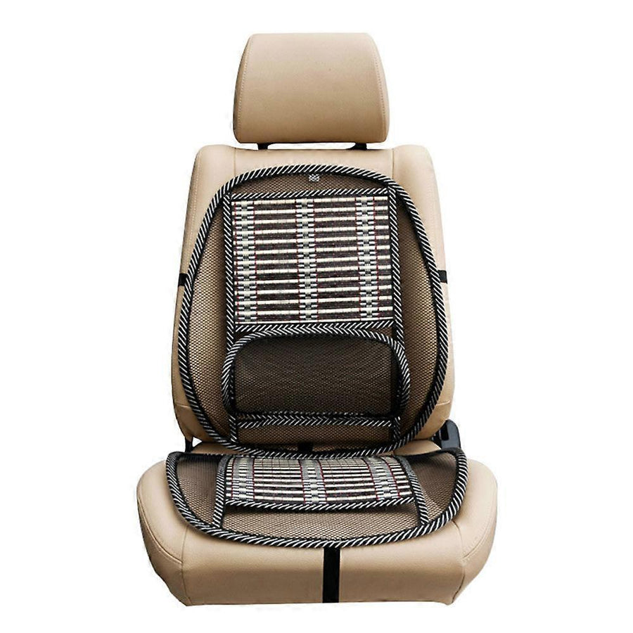 Cooling Massage Car Cushion - Breathable Summer Back & Waist Support Pad