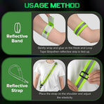Military Reflective Belt & security Tape for Night Running, Hiking, Biking