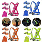 2 Set Reflective Vest for Night Running, Outdoor High Visibility security Vest Gear