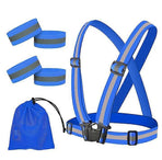 2 Set Reflective Vest for Night Running, Outdoor High Visibility security Vest Gear