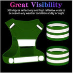 Reflective Running Vest Gear, Lightweight and Comfortable High Visibility security Vest
