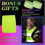 Reflective Running Vest Gear, Lightweight and Comfortable High Visibility security Vest