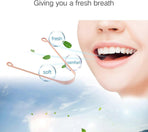 Pure Copper Tongue Scraper, Metal Tongue Cleaner for Fresh Breath & Oral Hygiene