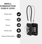 Premium Cable Combo Lock - Coded Travel Lock for Luggage