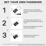 Premium Cable Combo Lock - Coded Travel Lock for Luggage