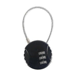 3-Digit Mini Combo Padlock - Resettable Luggage Lock for Travel