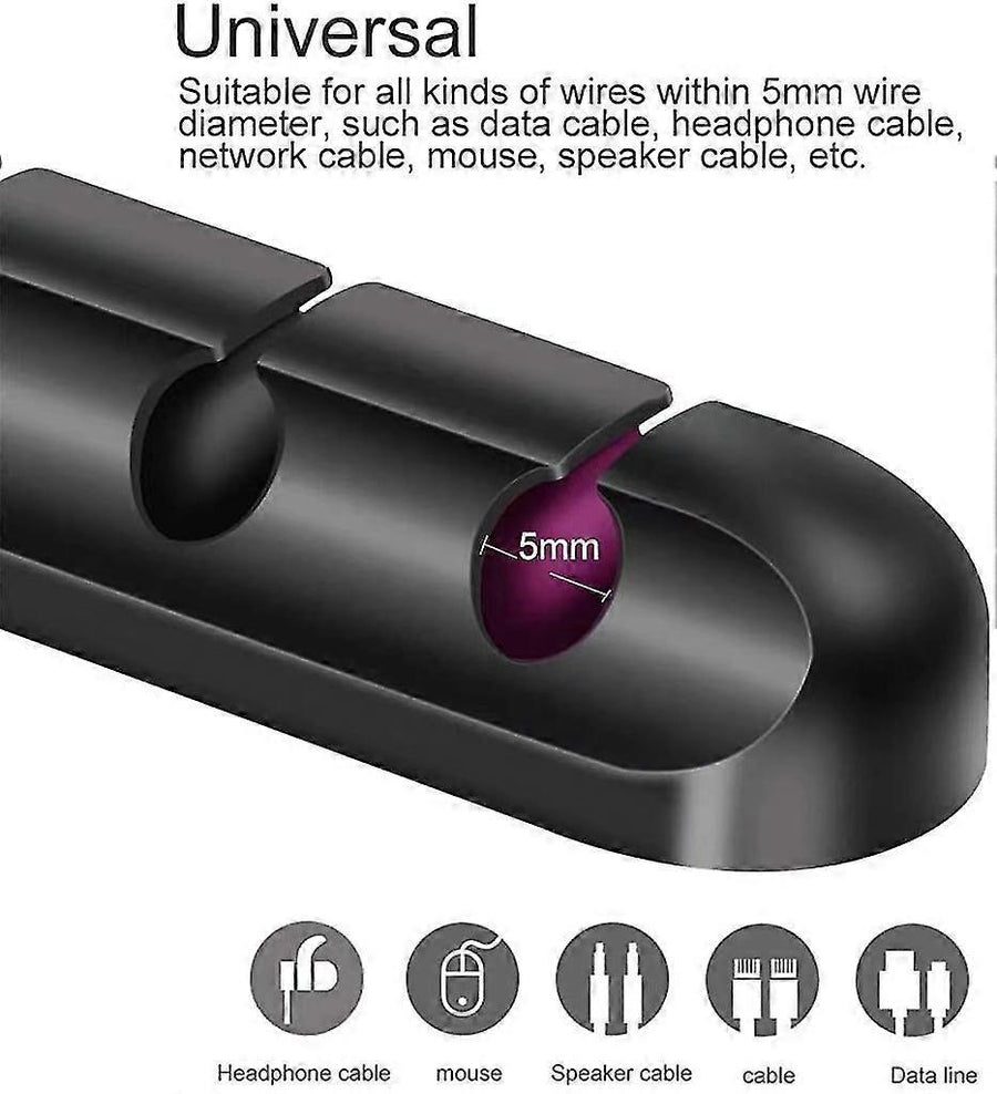 Cable Holder for Cord Management Home and Office Use