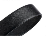 Men's Leather Belt with Automatic Buckle, Litchi Grain Business Style