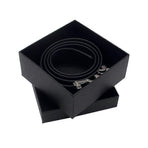 120cm Men's Coffee Leather Belt, Father's Day Gift