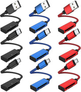 2-in-1 USB & USB-C TF/SD Card Reader Adapter for Laptop, Phone, Tablet - Side View