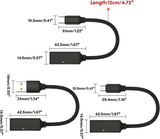 2-in-1 USB & USB-C TF/SD Card Reader Adapter for Laptop, Phone, Tablet - 45-Degree Angle