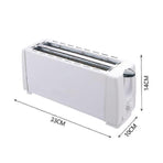 Multifunctional 4-Slice Breakfast Toaster - White
