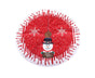 Round Elk/Santa/Snowman Print Xmas Tree Skirt Cover Floor Carpet Christmas Decor-B