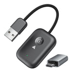 Apple CarPlay & Android Auto Wireless Adapter, Plug & Play Car Dongle