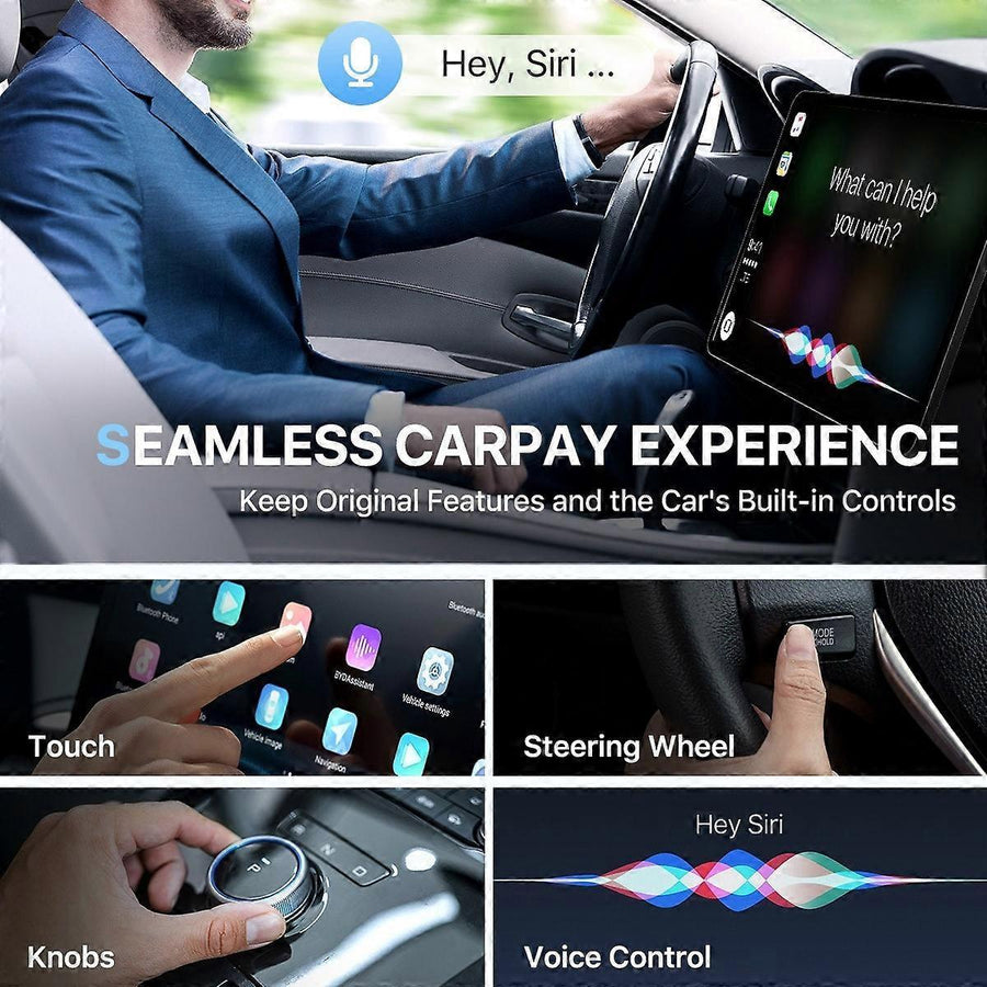 USB Wireless CarPlay Adapter, Plug & Play Dongle