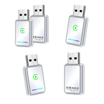 2-in-1 Wireless CarPlay Adapter USB Dongle for CarPlay & Android Auto