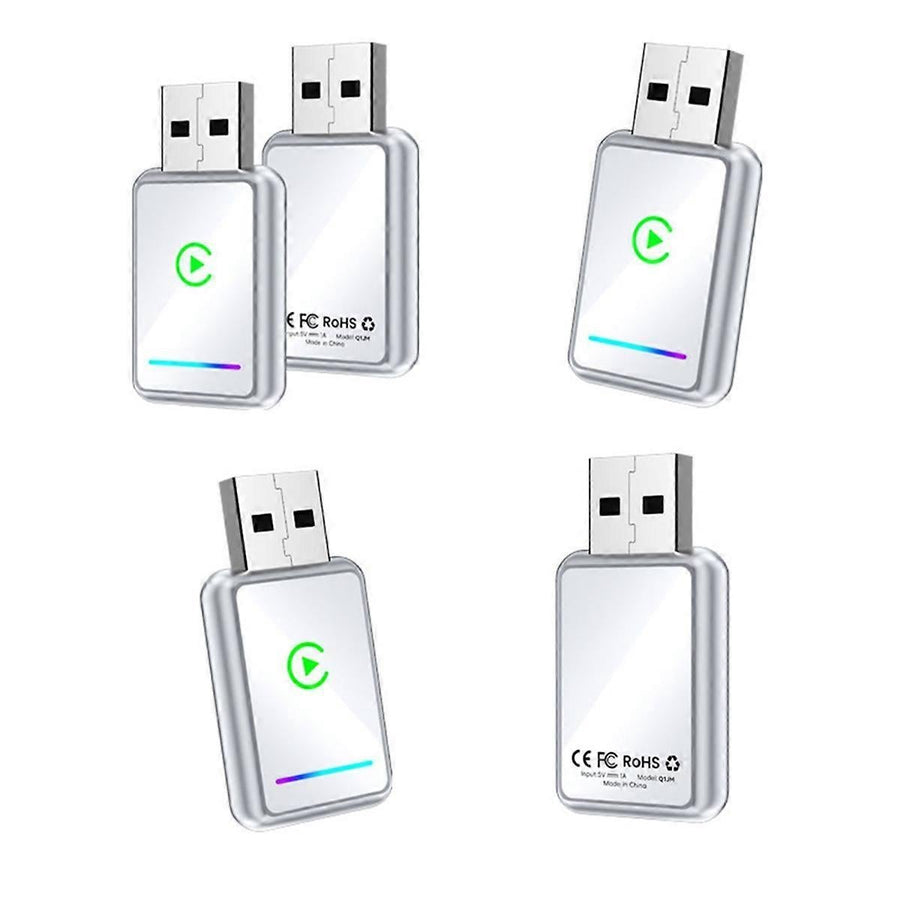 2-in-1 Wireless CarPlay Adapter USB Dongle for CarPlay & Android Auto