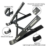 Foldable Adjustable ABS Laptop Stand, Ergonomic Tablet/Computer Holder