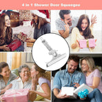 Shower & Window Glass Squeegee, Household Bathroom Water Cleaner