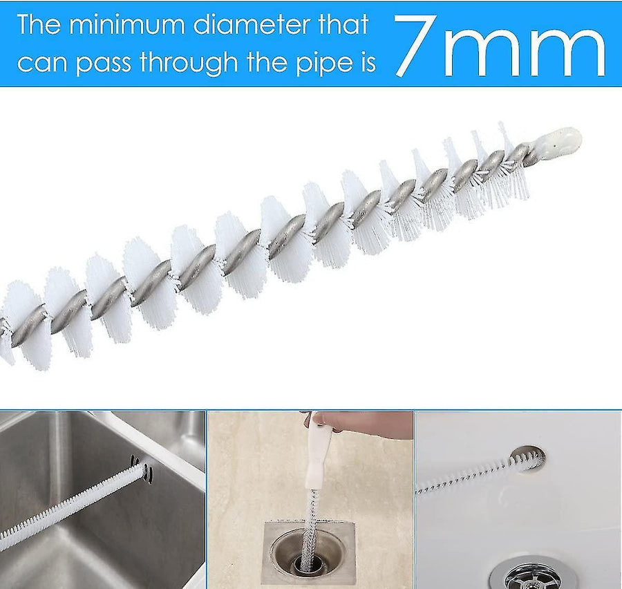Bendable Drain Cleaning Brush, Flexible Pipe Cleaner