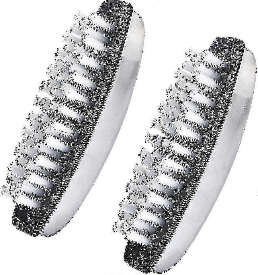2pcs Fingernail Bristle Cleaning Brushes, Hand Massage Scrub