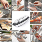 2pcs Fingernail Bristle Cleaning Brushes, Hand Massage Scrub