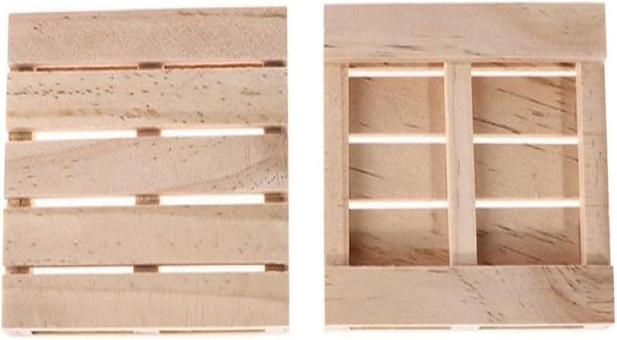 Mini Wooden Pallet Drink Coasters 12x8x1.8cm for Home or Restaurant
