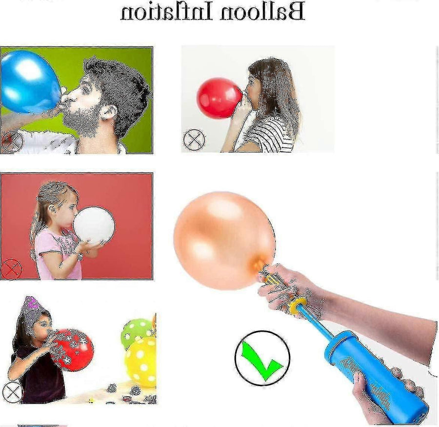 2pcs Balloon Pump Manual Hand Air Pump for Balloons