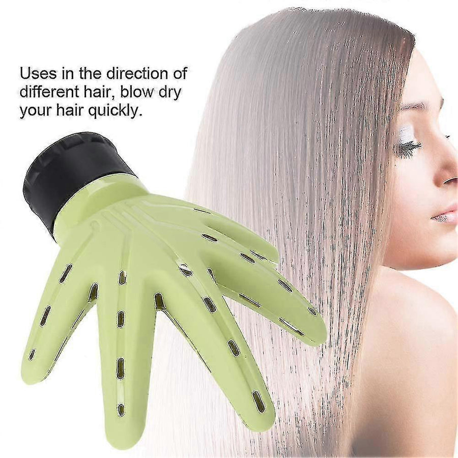 Green Hair Dryer Diffuser Attachment for Natural Curls