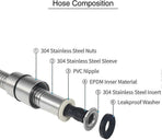 150cm Universal Stainless Steel Shower Hose, Durable Bathroom Hose
