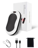 10000mAh Rechargeable Hand Warmer & Power Bank - 2-Sided Heating, Portable USB