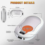 10000mAh USB Rechargeable Electric Hand Warmer & Power Bank