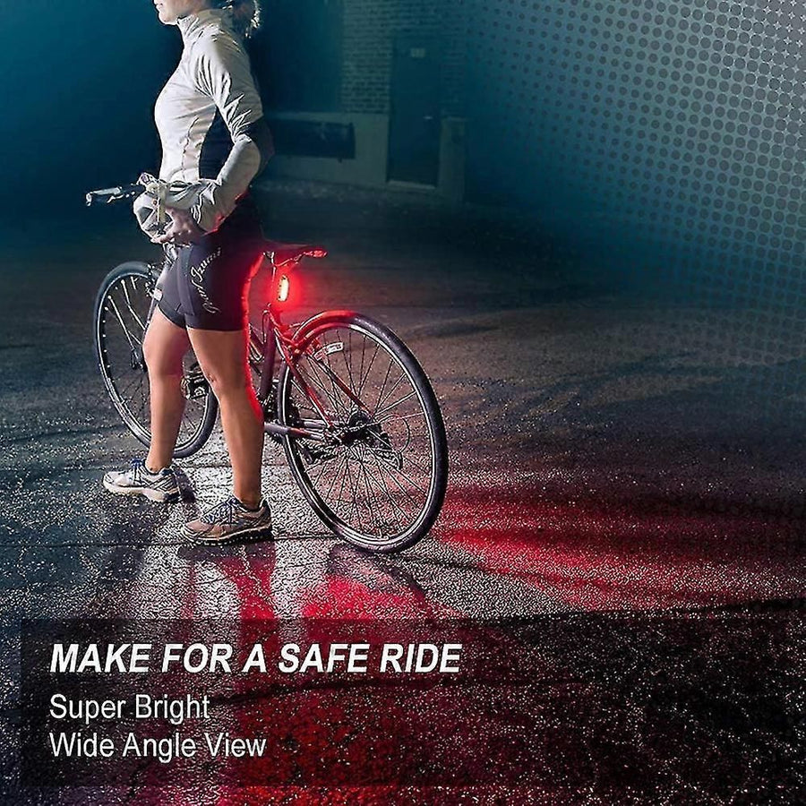 USB Rechargeable Bike Light Set - LED Front & Tail Light
