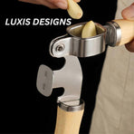 Garlic Press & Mincer Set - Rust-Proof Bowl, Dishwasher Secure, Wooden Peeler Included