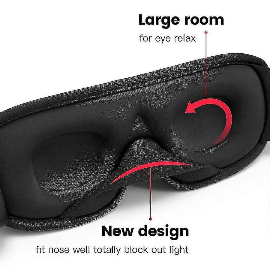 3D Sleeping Mask - Shading Cushion, Ergonomic, Light Blocking