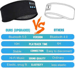 Bluetooth 5.0 Sleep Mask - Wireless Headphones, Blackout, Soft Fabric
