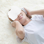 Beige Sleep Mask for Teens - Soft, Light Blocking for Home/Travel