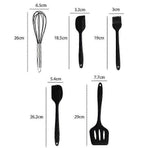 Silicone Kitchen Utensil Set - Non-Stick, Heat Resistant, 5-Piece