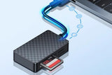 4 In 1 Multi Memory Card Reader USB 2.0 To CF SD TF MS Card Reader Adapter