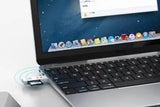 2 In 1 USB 3.0 Card Memory Reader High Speed SD SDHC SDXC Micro Writer Adapter - White - Top-Down View