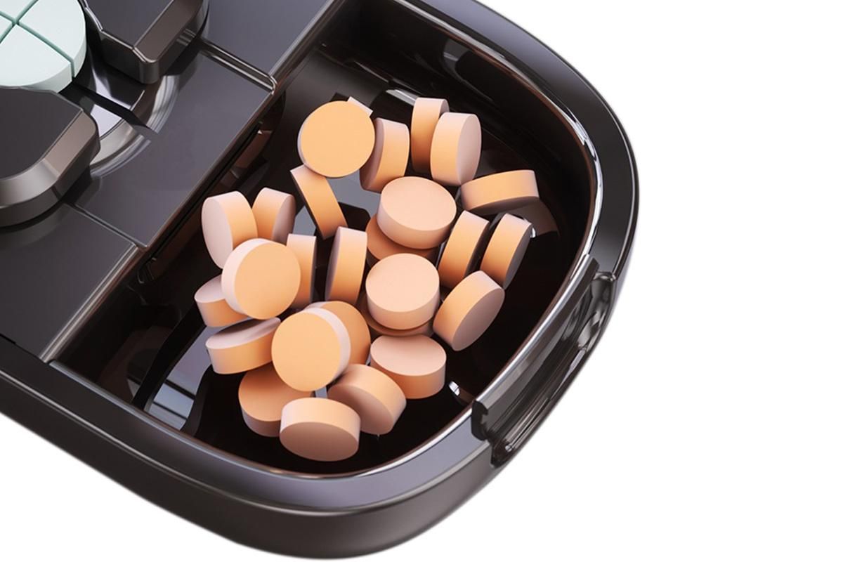 Pill Cutter Pill Splitter for Small and Tiny Pills 1/2 Adjustable Pill Organizer - Black 1/2 Pill Cutter